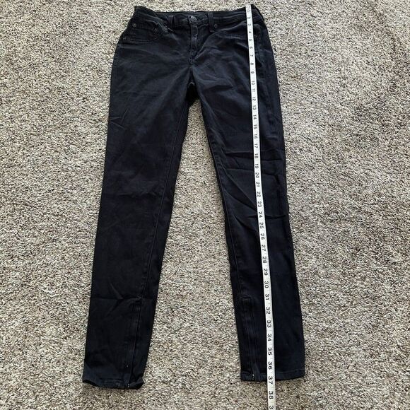 Rag & Bone Jeans Size 28 Modal Cotten Leggings Made USA Gun Metal Black Gray EUC - Picture 2 of 12